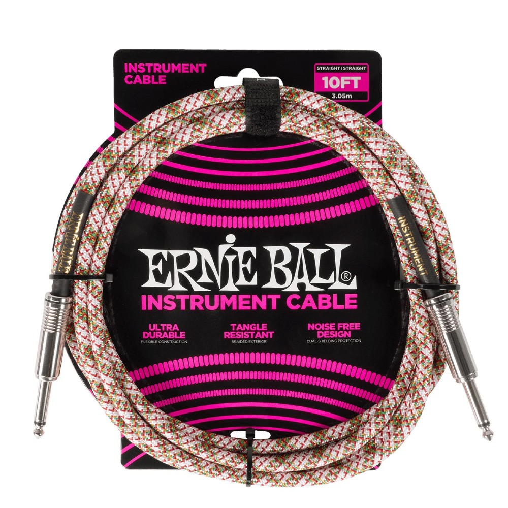 Ernie Ball Braided Instrument Cable 10 foot online in India at johnsmusicin at the lowest price Online price in India