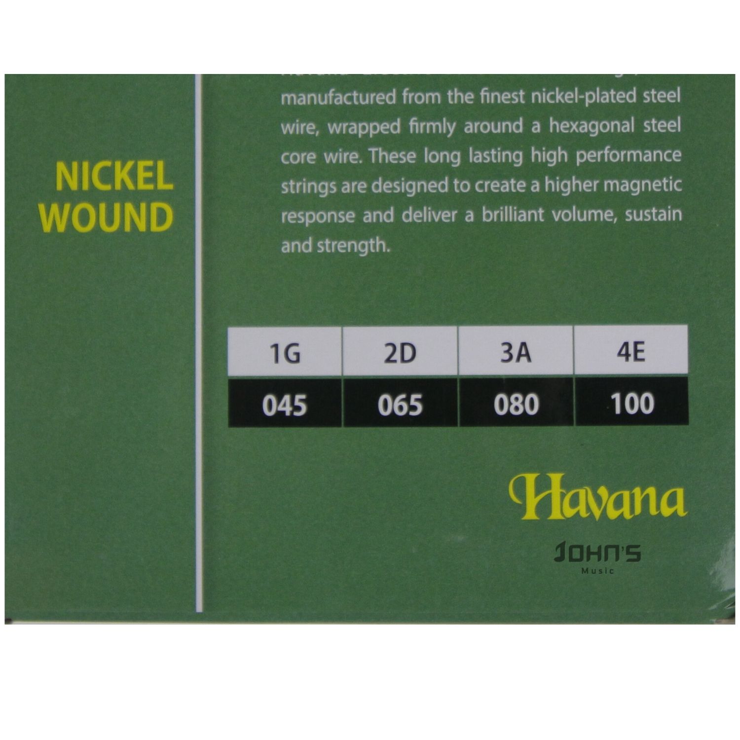 Havana bass guitar strings for beginners