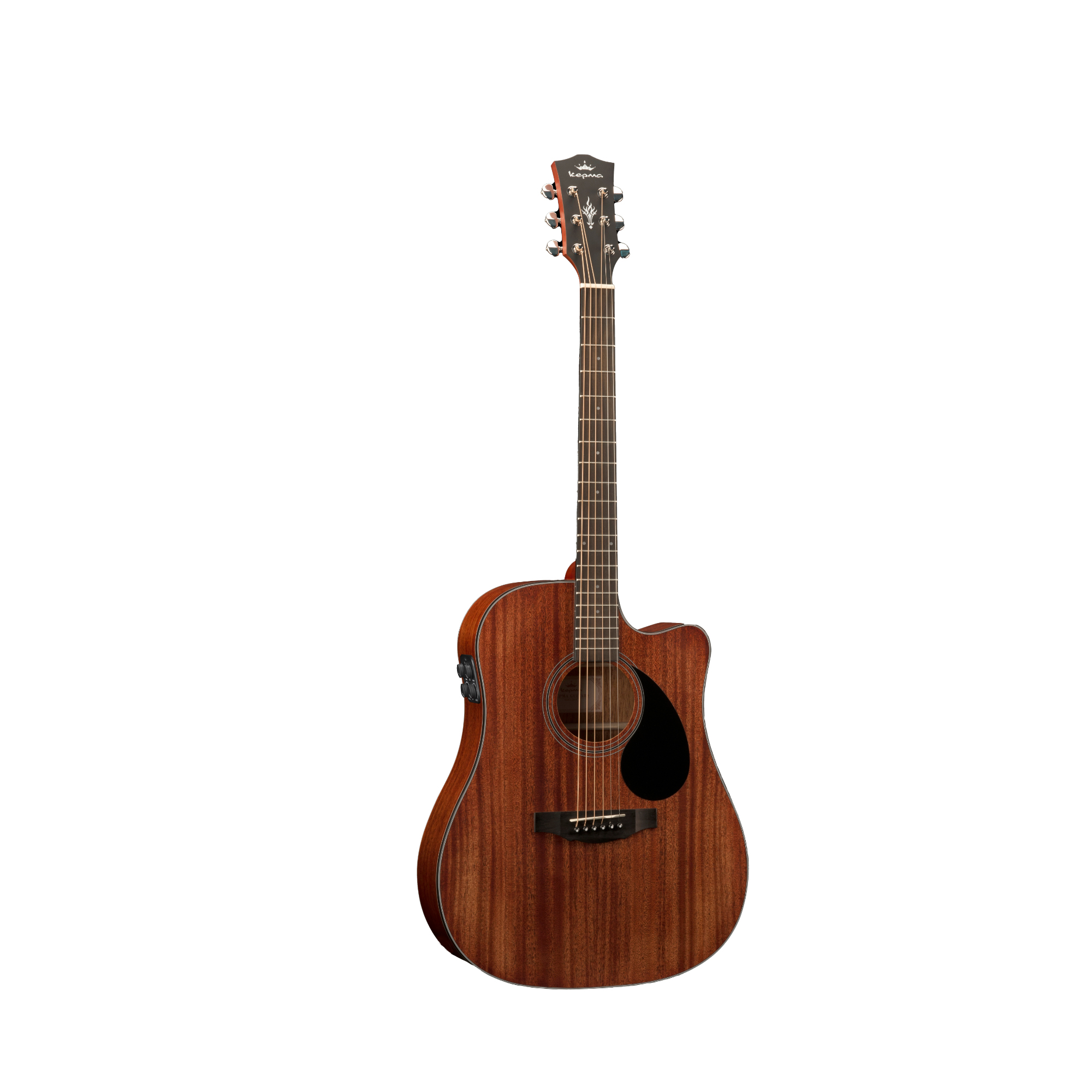 Kepma EDC-E TRANS K10 Semi - Acoustic Guitar - All Mahogany Matt Online price in India