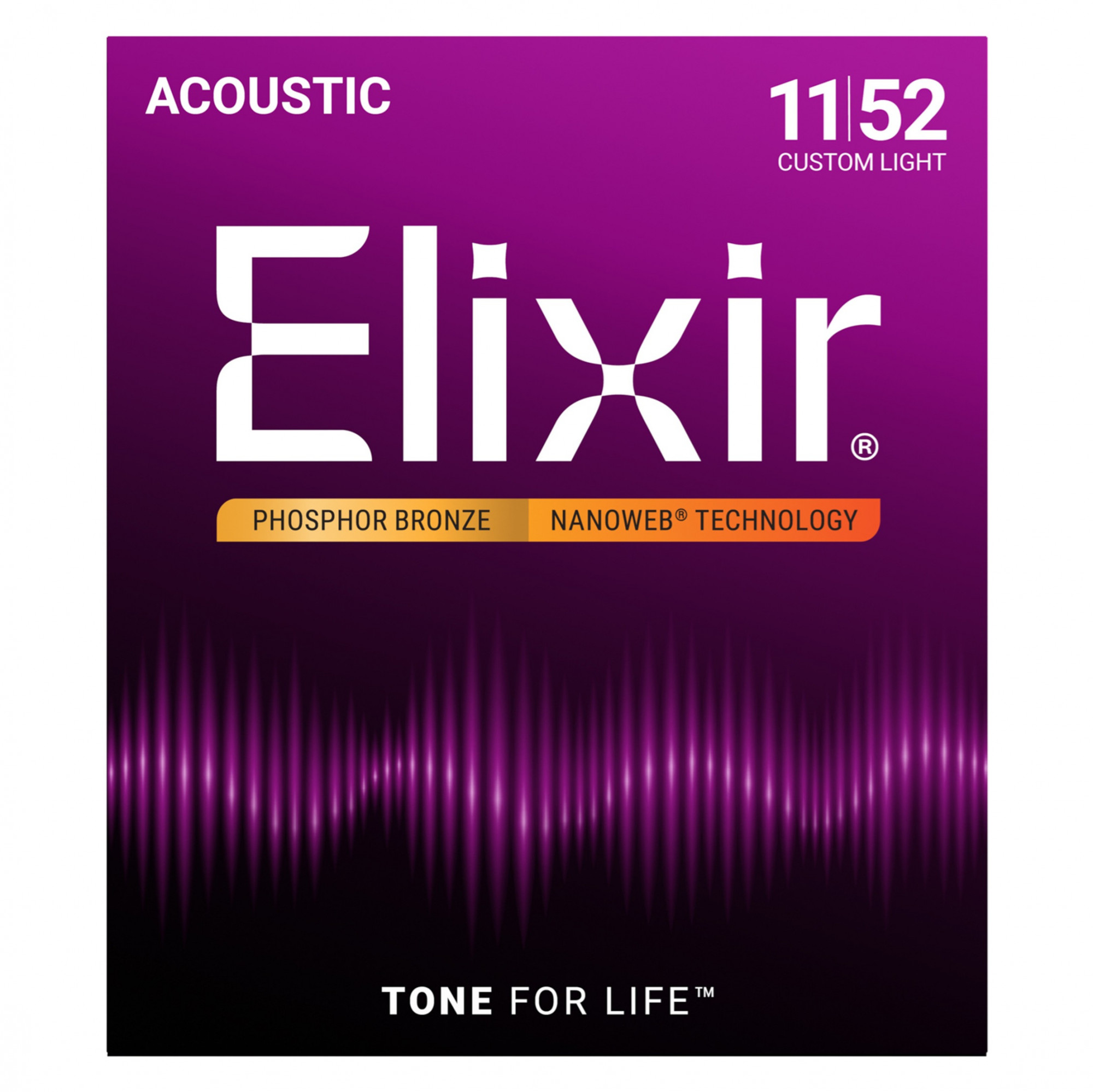 Buy Elixir 16027 Phosphor Bronze Nanoweb Custom Light Acoustic Strings only on Johns Music