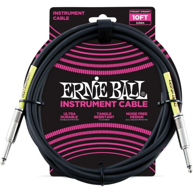 Ernie Ball 6048 Ultraflex 10 StraightStraight Instrument Cable Black online in India at johnsmusicin at the lowest price Online price in India