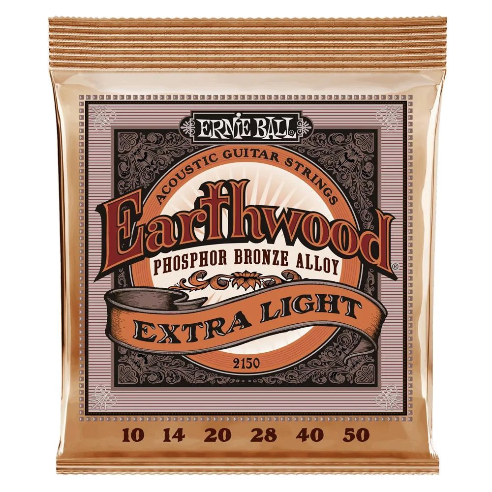 Ernie Ball 2150 Earthwood Phosphor Bronze Acoustic Guitar Strings - Extra Light online price in India