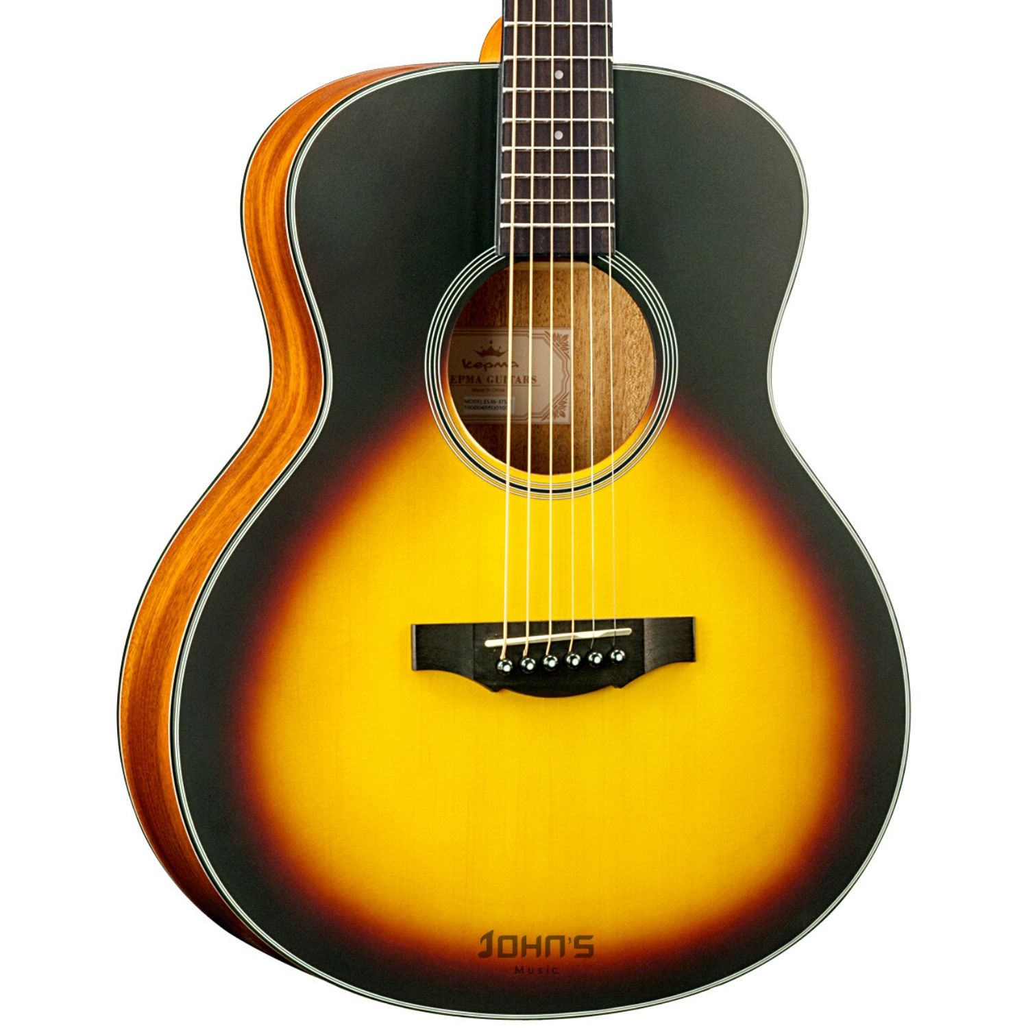 Kepma ES36E Travel Size Semi Acoustic Guitar
