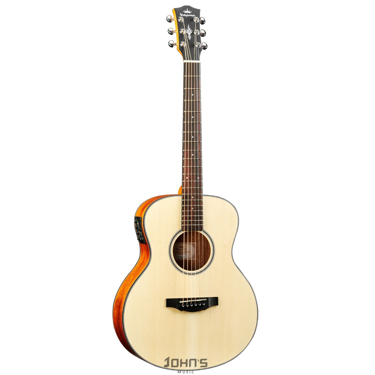 Kepma ES36E Travel Size Semi Acoustic Guitar