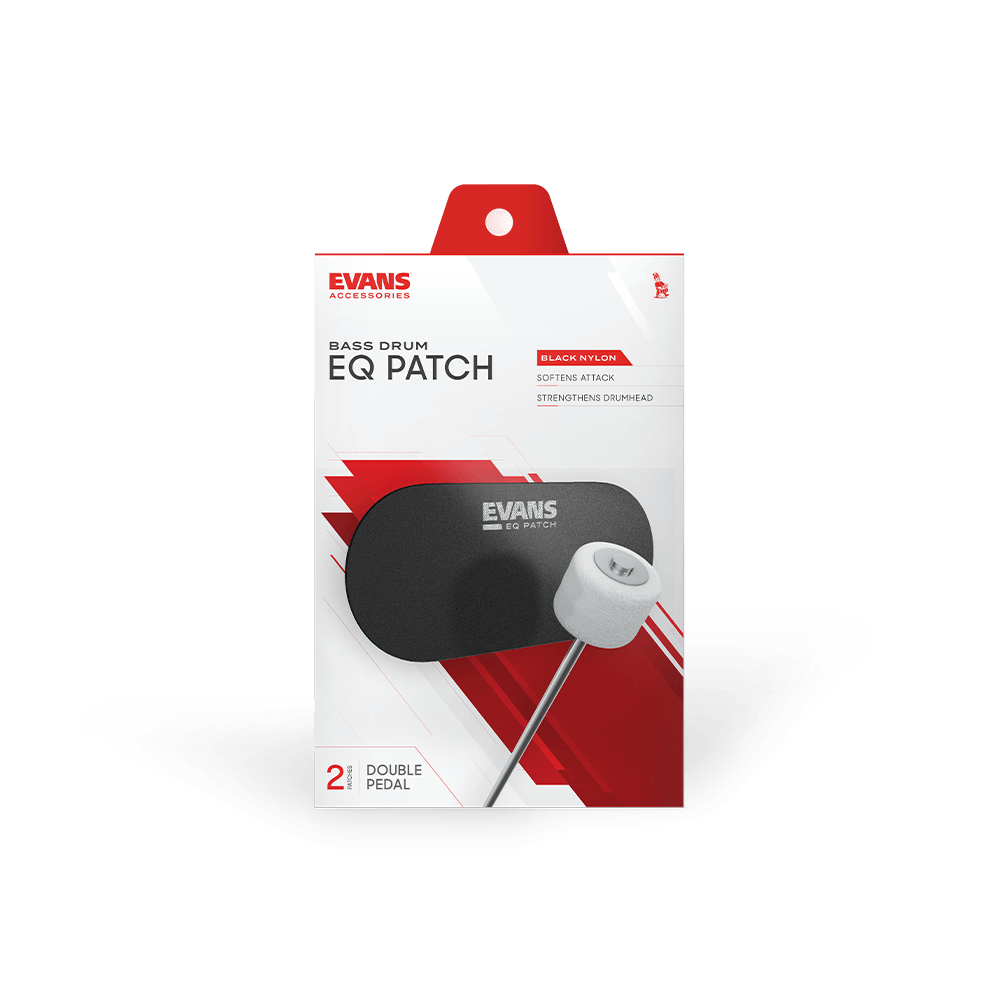 Evans Double Bass Drum Patch pair Black