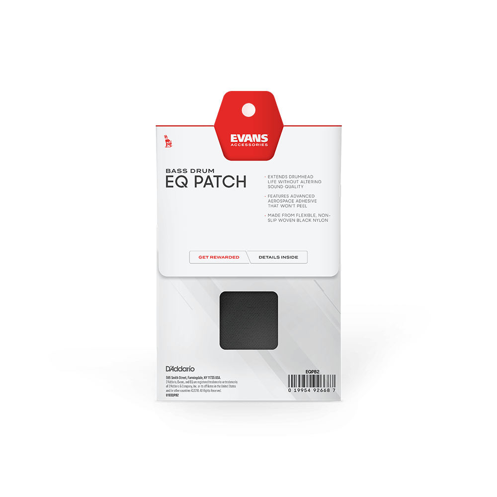 Evans Double Bass Drum Patch pair Black