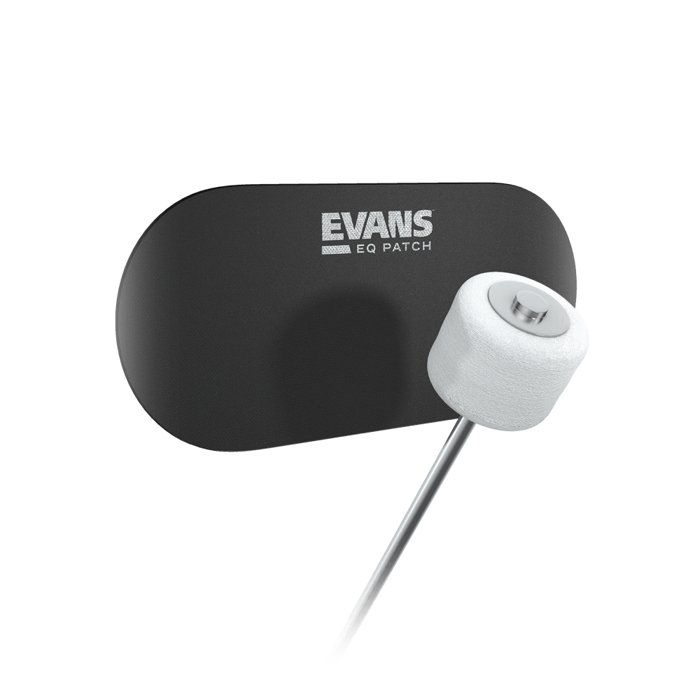 Evans Double Bass Drum Patch pair Black