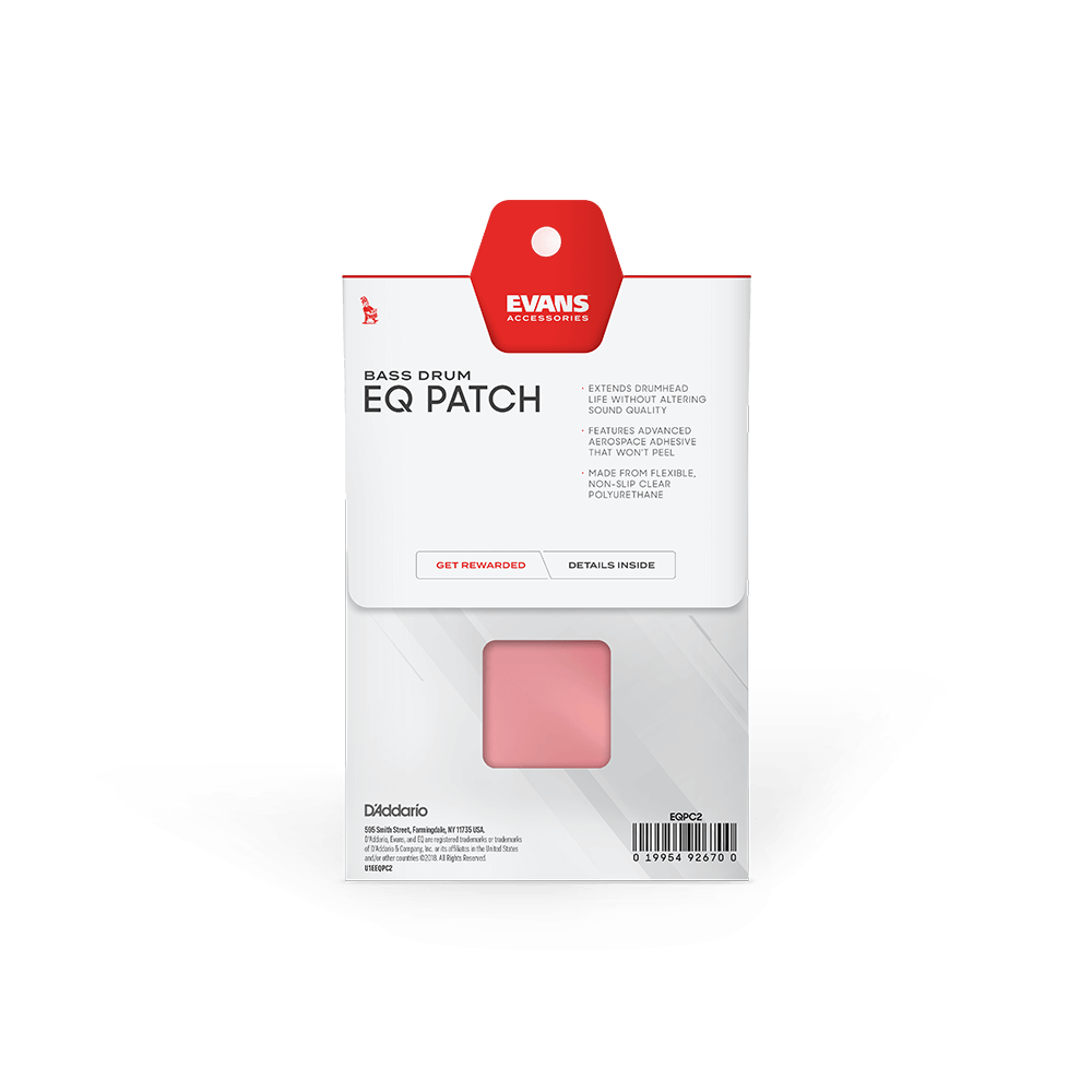 Evans Double Bass Drum Patch pair Clear