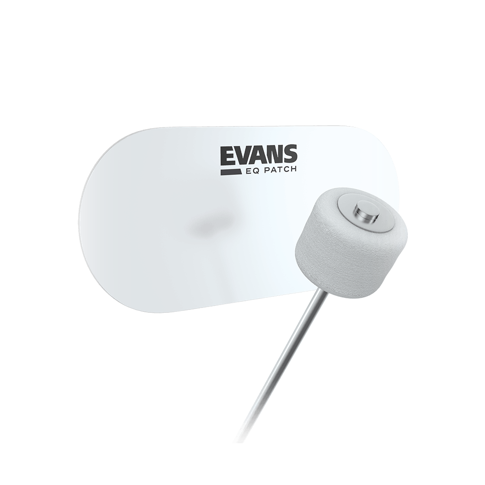 Evans Double Bass Drum Patch pair Clear