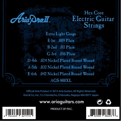 Aria AGS 800XL For Electric Guitars