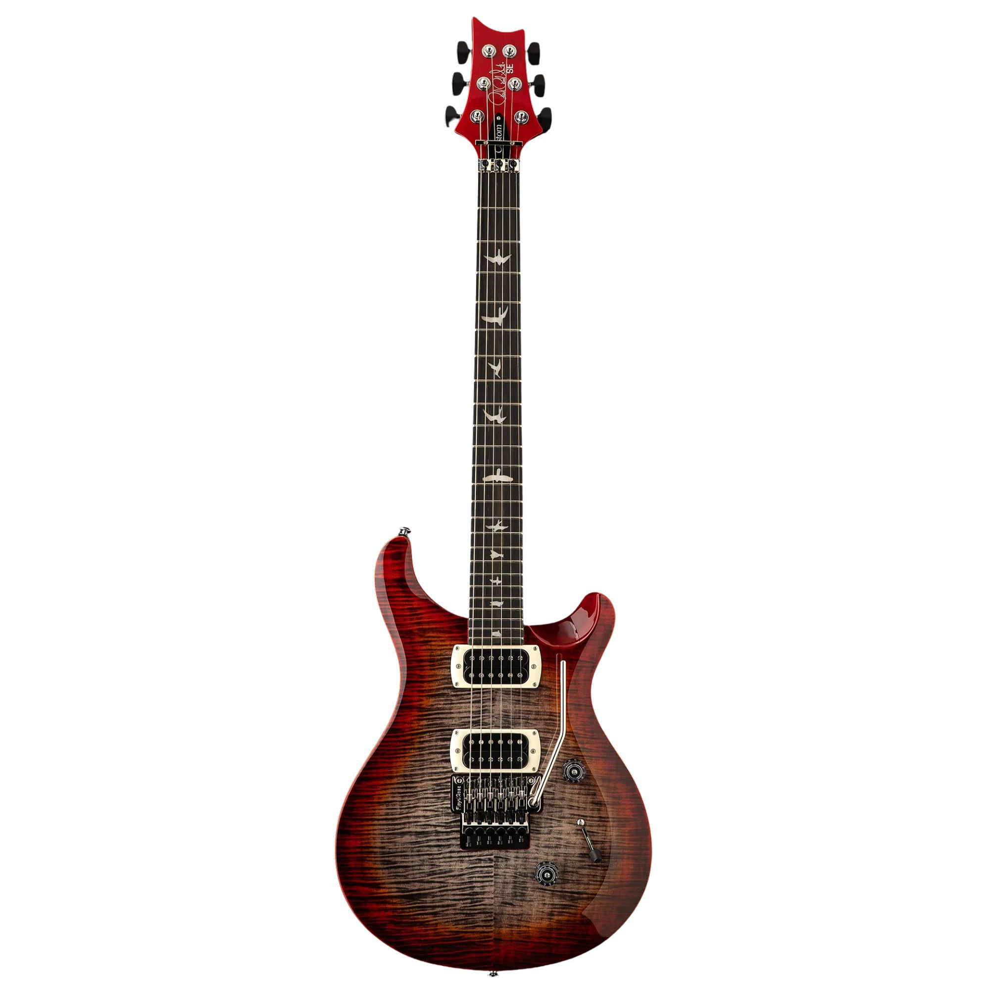 PRS SE Custom 24 Floyd Electric Guitar Charcoal Cherry Burst online in India at johnsmusicin at the lowest price Online price in India