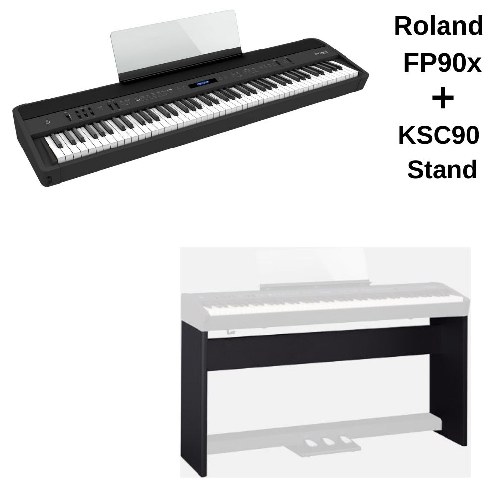 Roland FP-90X with ksc90 stand