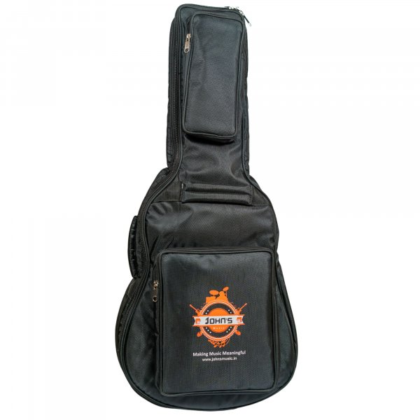 Johns 20 mm Triple Padded Acoustic Guitar Case for Travel size guitars
