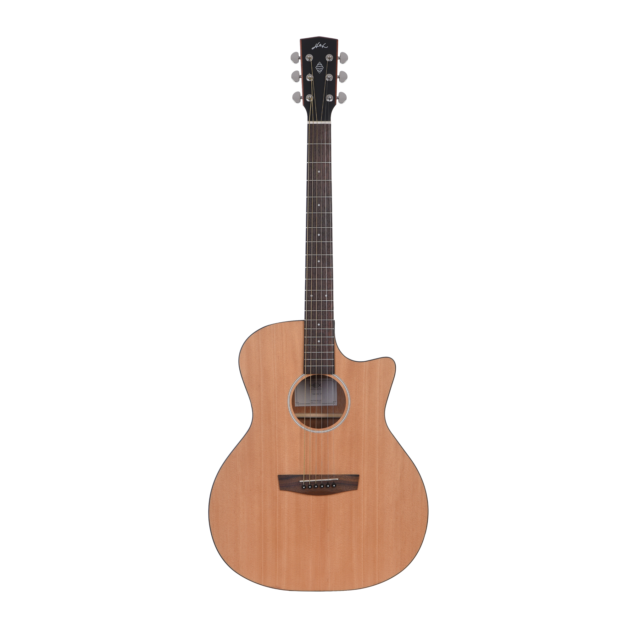 Hex GA70C - Natural matt Acoustic and Semi-acoustic guitar Online price in India