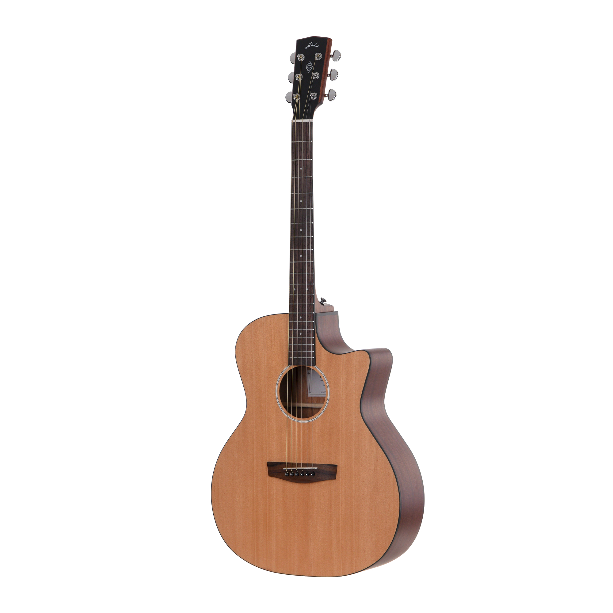 Hex GA70C - Natural matt Acoustic and Semi-acoustic guitar Online price in India