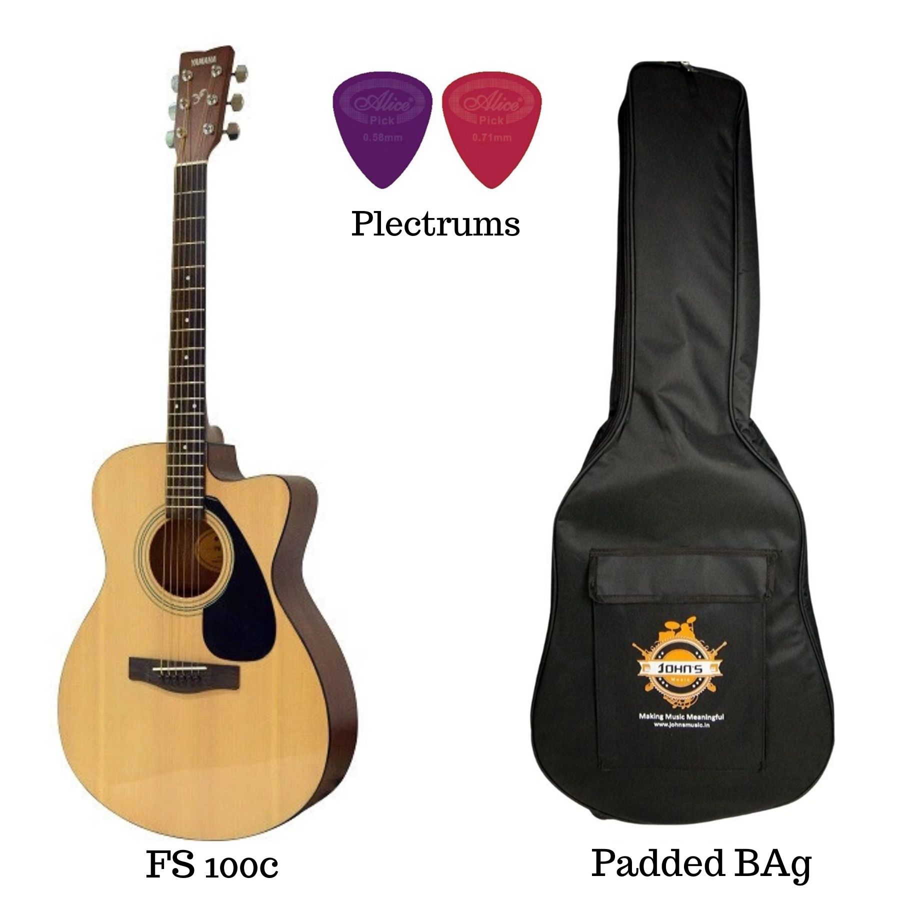 Yamaha FS100c Acoustic Guitar Review for beginners online price in india