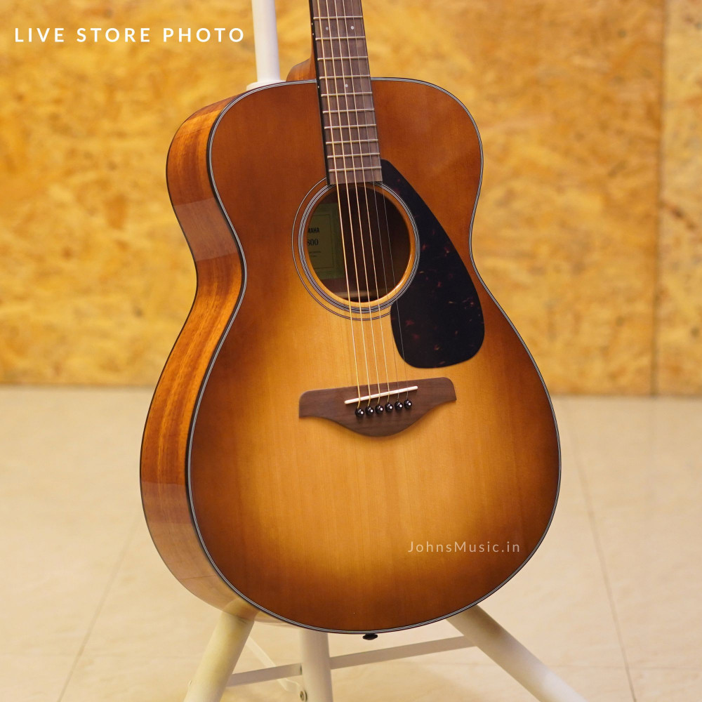 Image of Yamaha FS800 Sand Burst Small Body Solid Top Acoustic Guitar