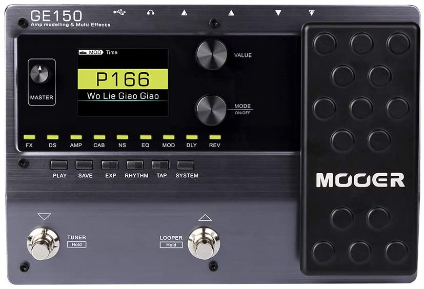 MOOER GE150 Electric Guitar Amp Modelling Multi Effects Pedal