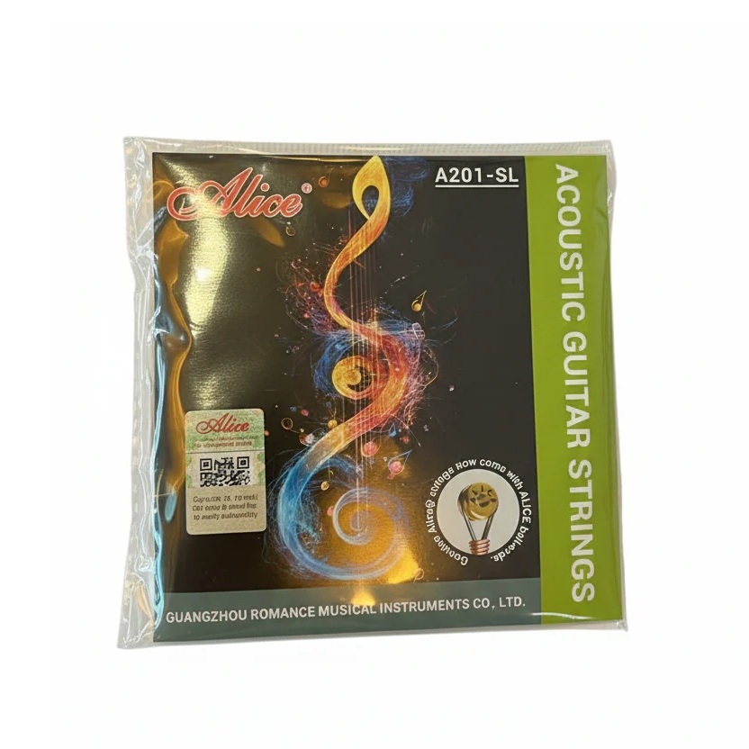 Alice Acoustic Guitar String A 201 SL Stainless Steel Anti-rust Coating Steel Core online in India at johnsmusicin at the lowest price Online price in India