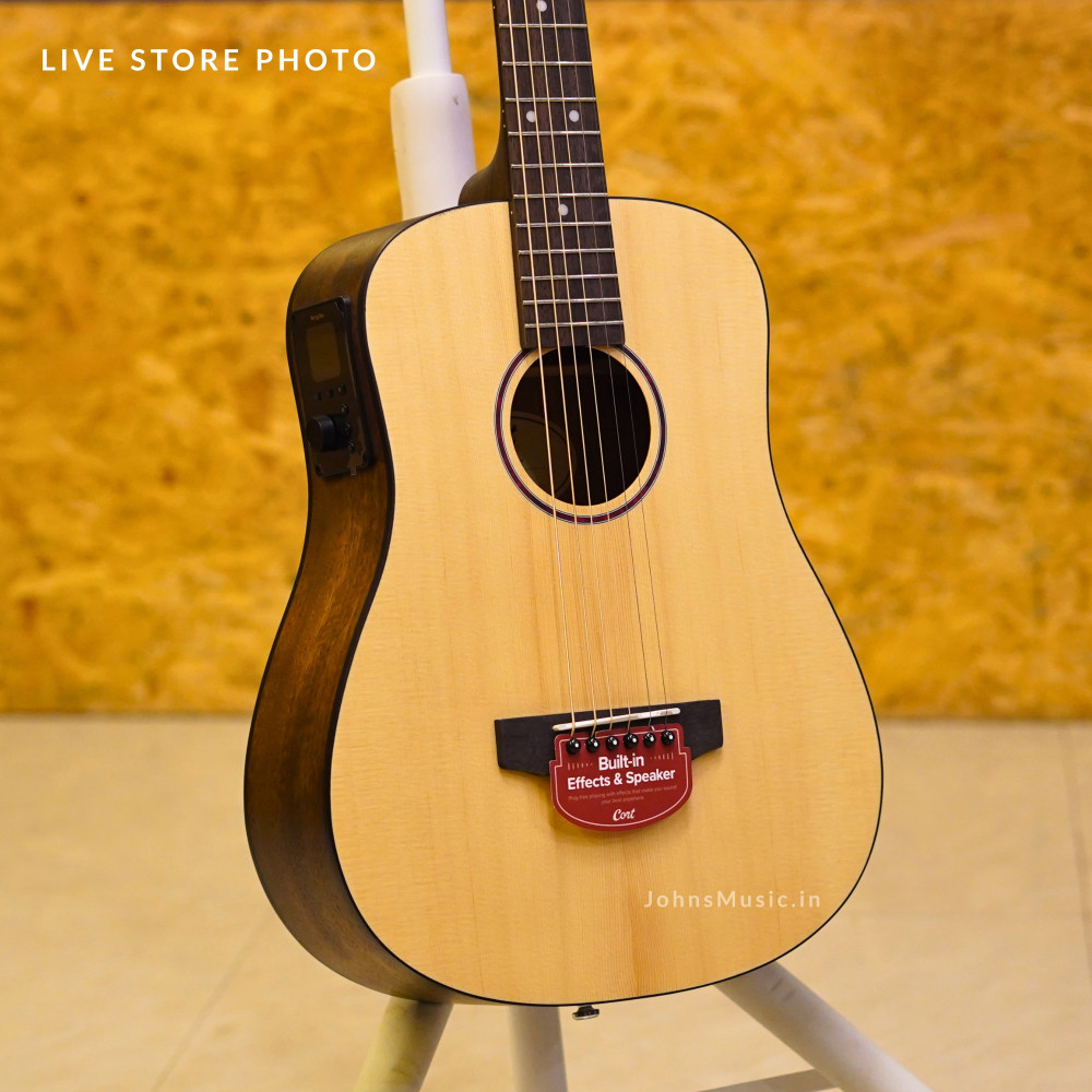 Image of Cort Earth GO HyVibe Smart Guitar Solid Top in Open Pore Natural