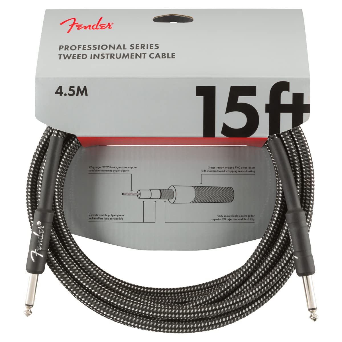 Fender Professional Series Tweed Instrument White Cables 0990820066 online in India at johnsmusicin at the lowest price Online price in India