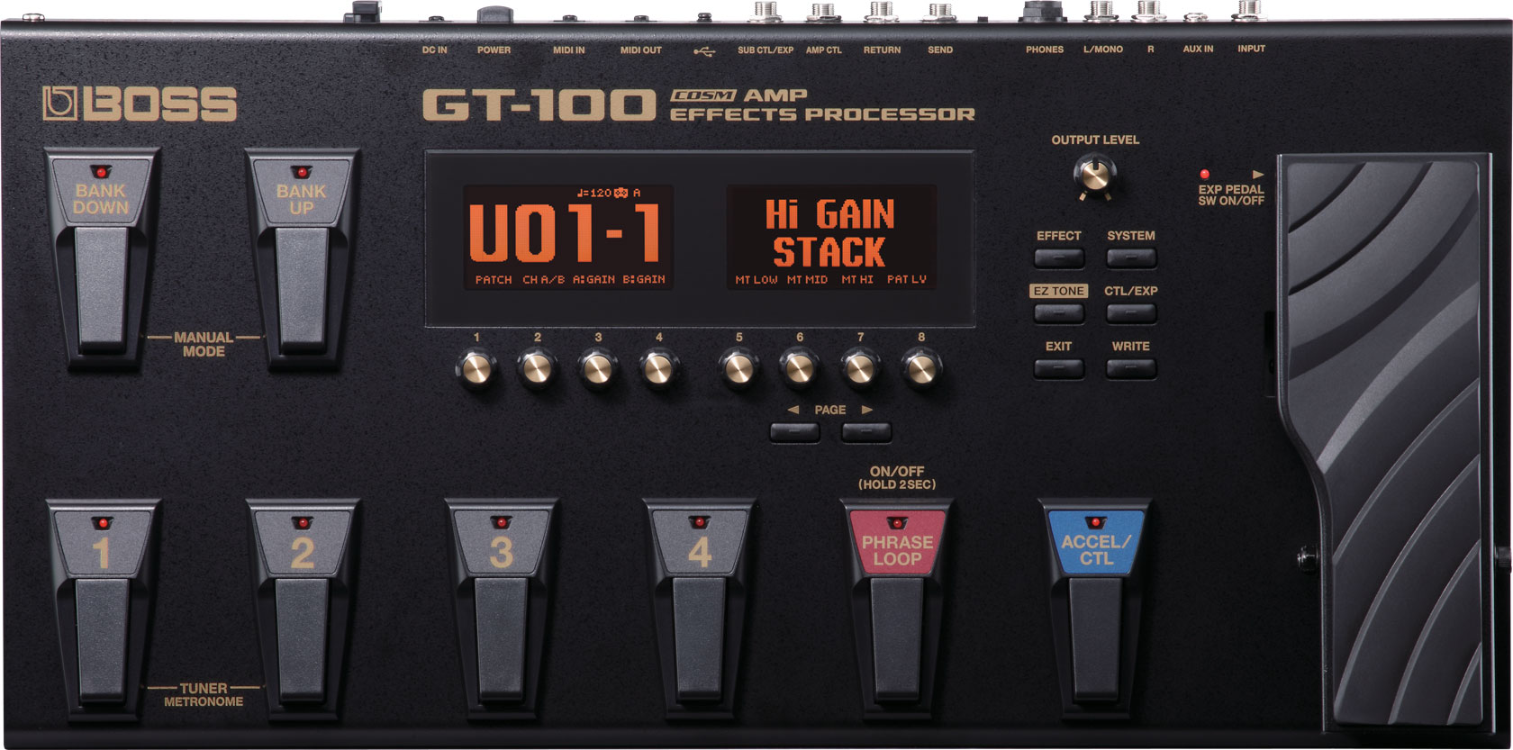 boss gt100 guitar processor