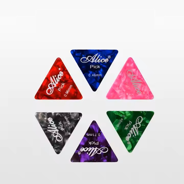 Alice AP100L Cellulo Guitar Picks Colorful Durable Picks online in India at johnsmusicin at the lowest price Online price in India