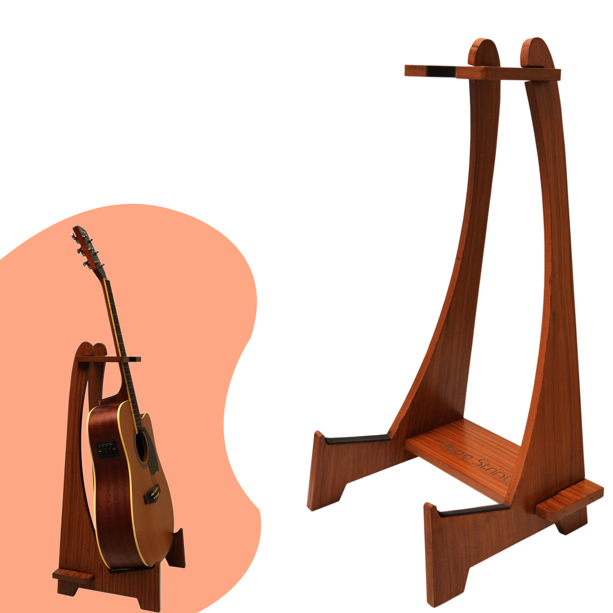 Hype String Guitar Floor Stand Long Neck Online price in India