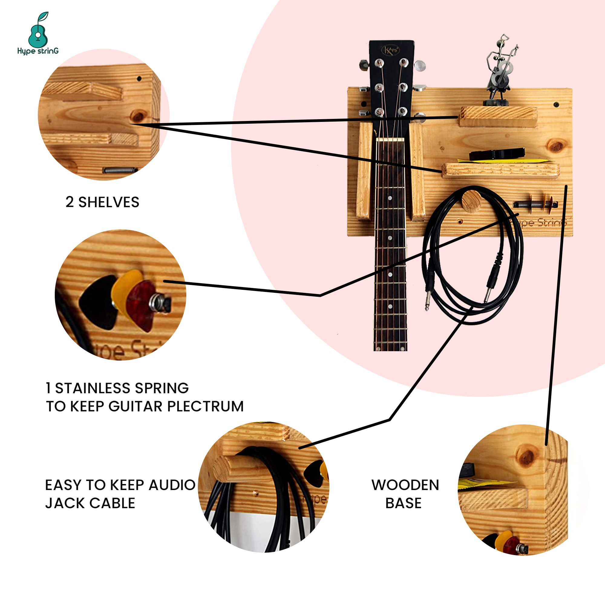 Hype String Guitar Wall Panel Online price in India