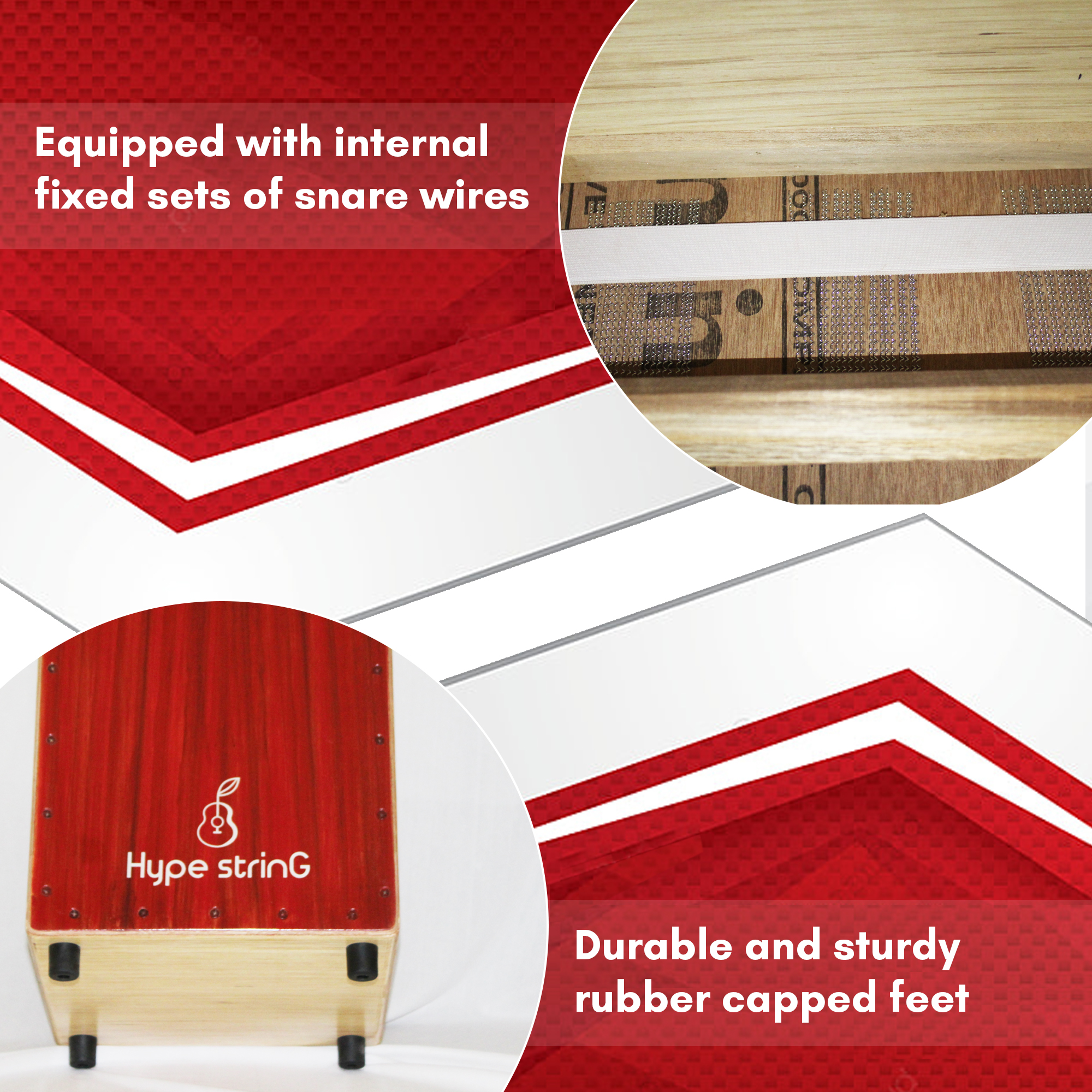 Hype String Cajon CP100 Vintage Red Online price in India