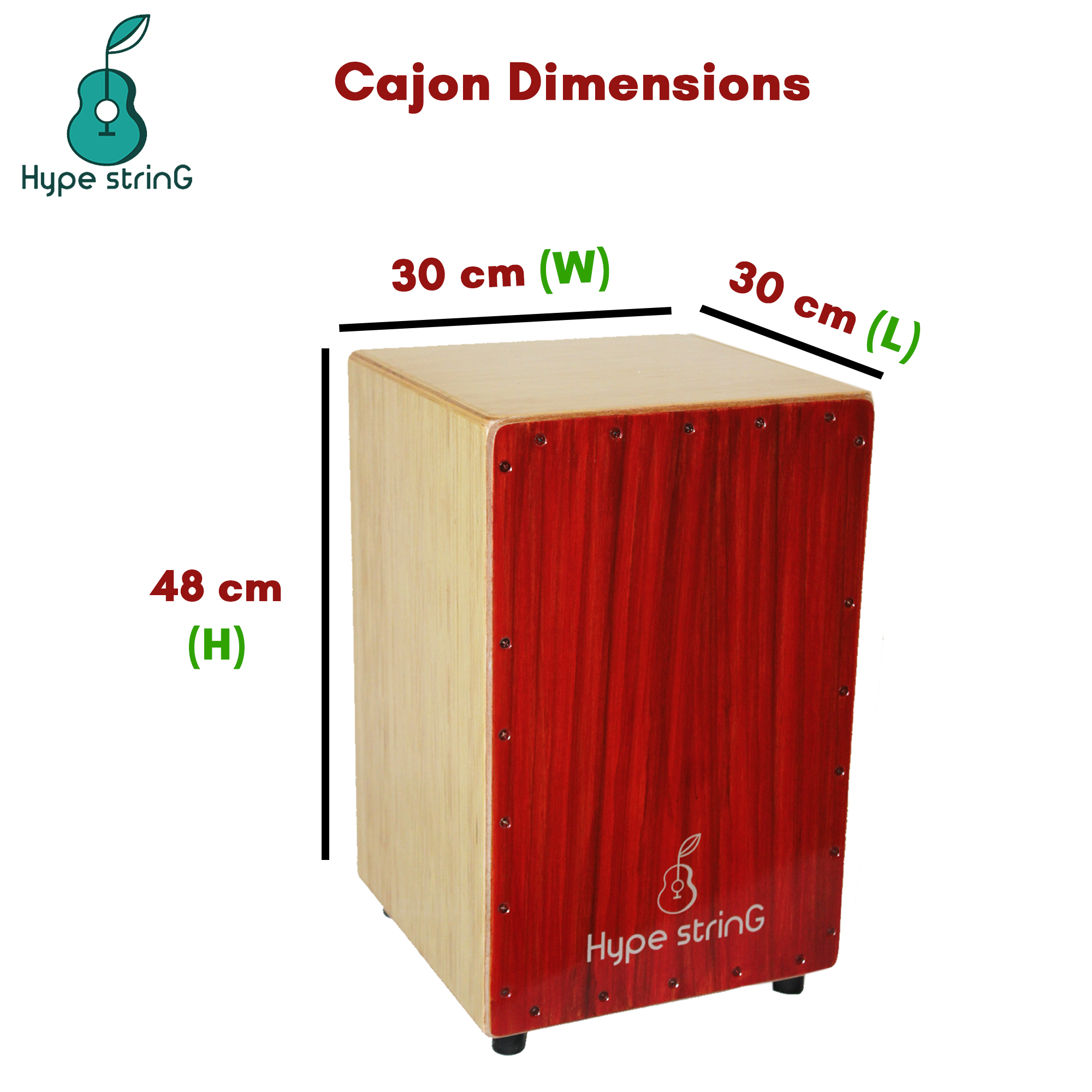 Hype String Cajon CP100 Vintage Red Online price in India