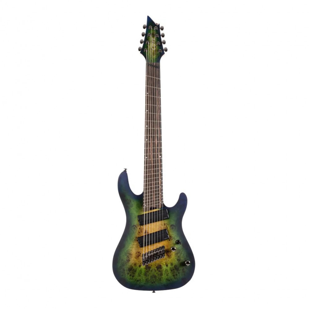 Image of Cort KX508 Multi Scale II 8 String Electric Guitar - Mariana Blue Burst