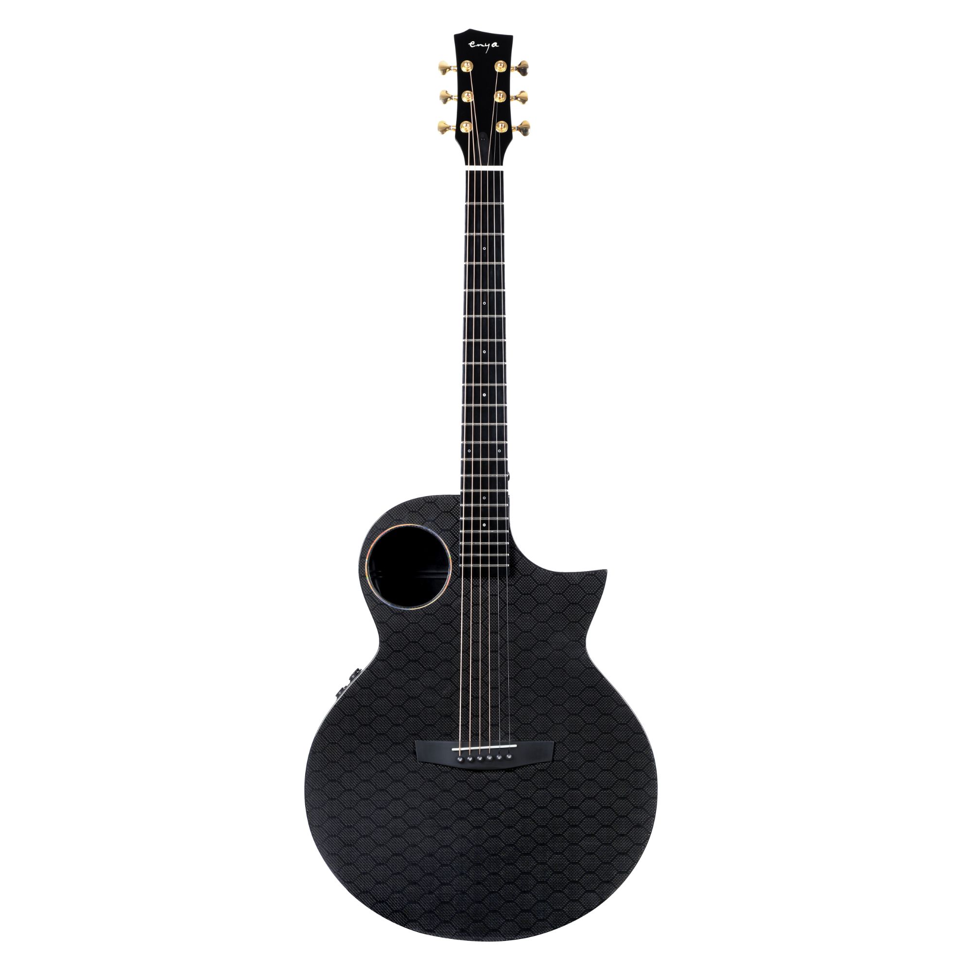 Enya EA-X4EQ TransAcoustic Guitar- Black Glossy with Hard case Online Price in India