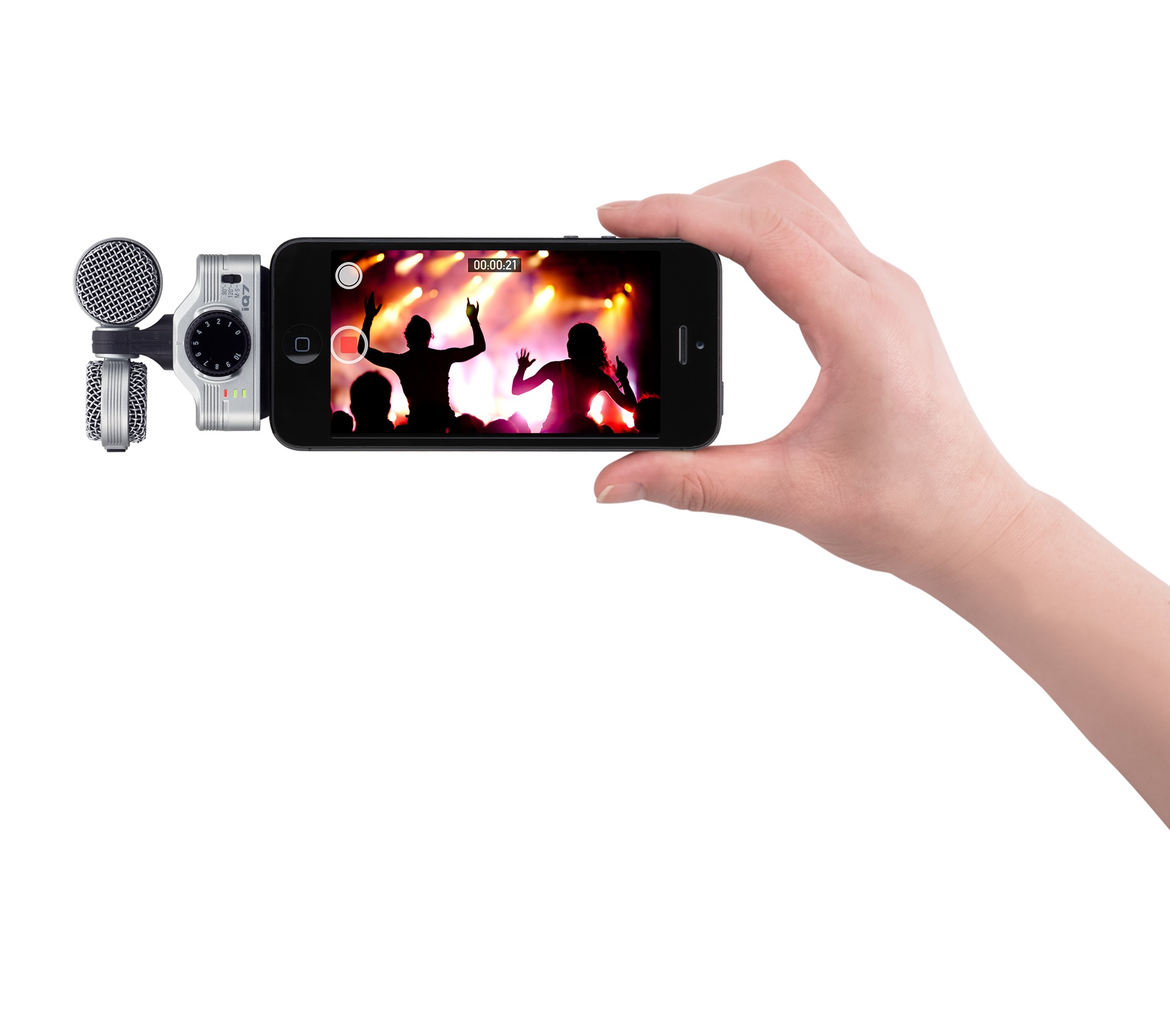 Zoom iQ7 Rotating Mid Side Stereo Capsule - Lightning Connector for iOS