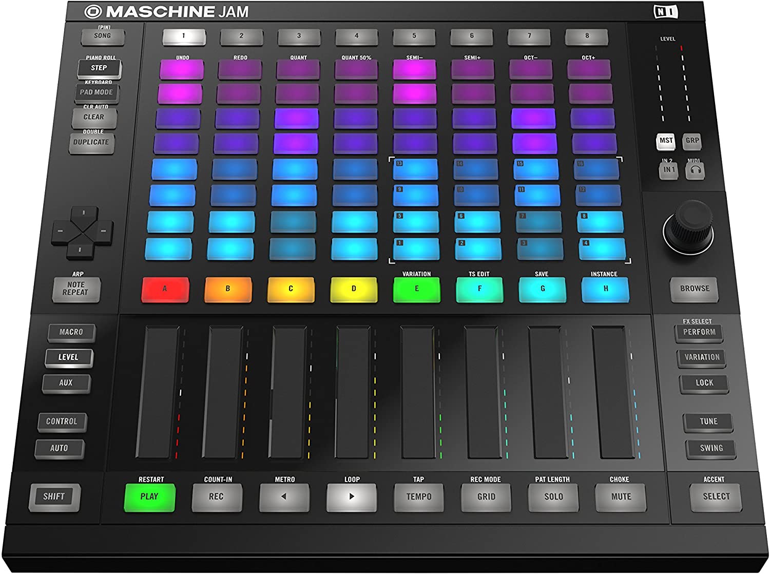 Native Instruments MASCHINE JAM Production Performance Grid Controller