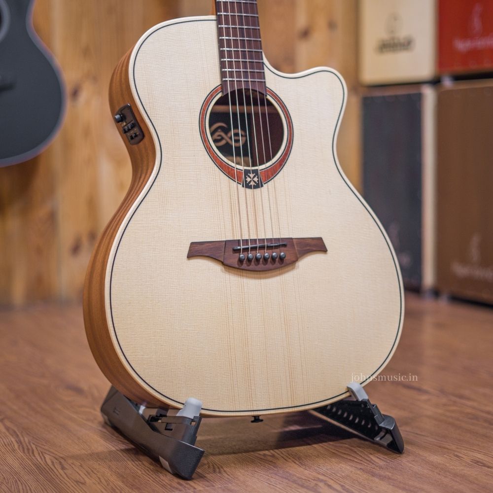 Lag Tramontane T70ACE Auditorium Cutaway Acoustic-Electric Guitar