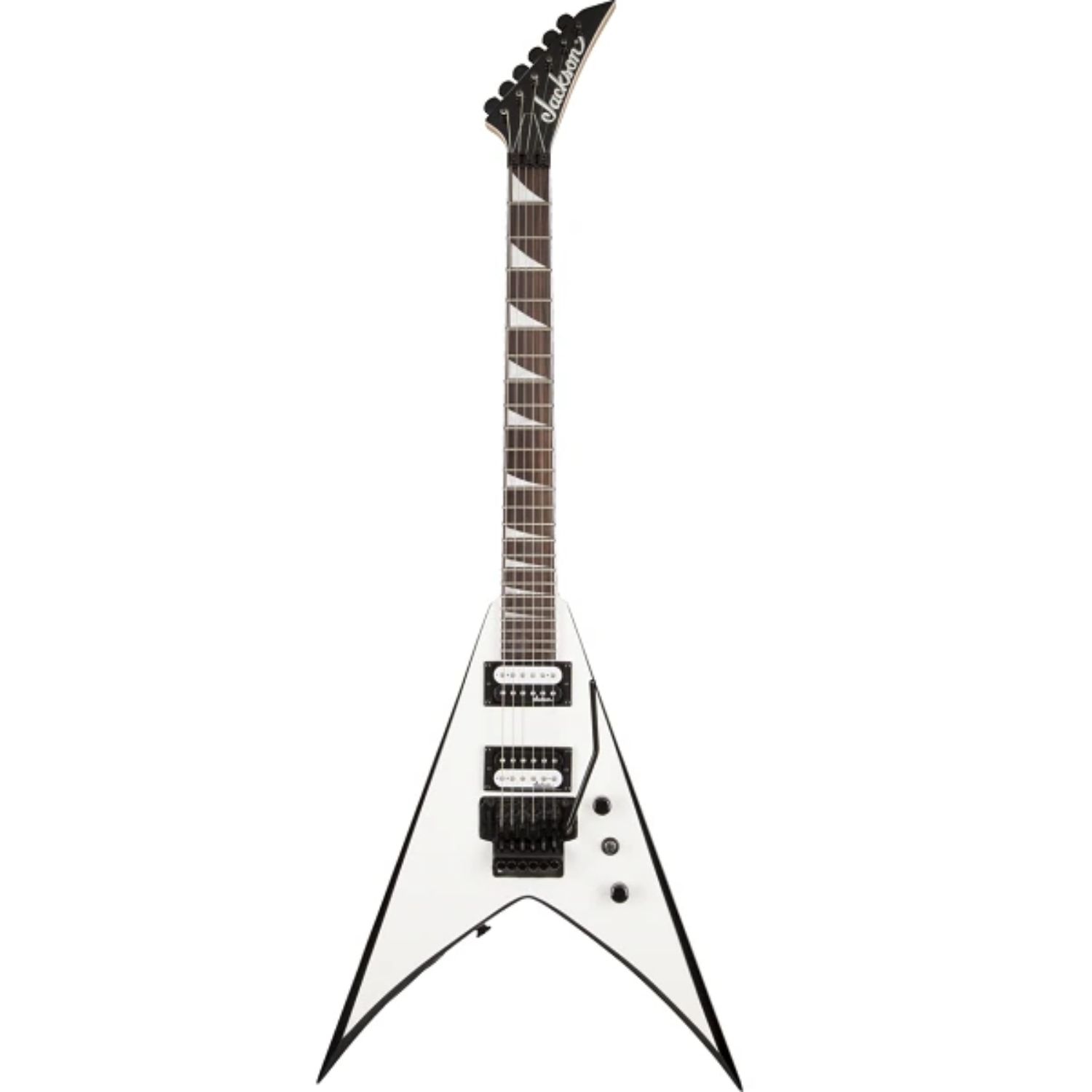 Jackson Js32 White with black beavel