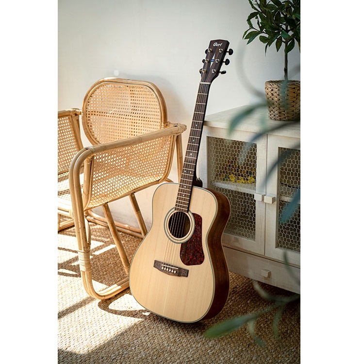 Cort L100C Concert Acoustic Guitar - Natural Satin Online price in India