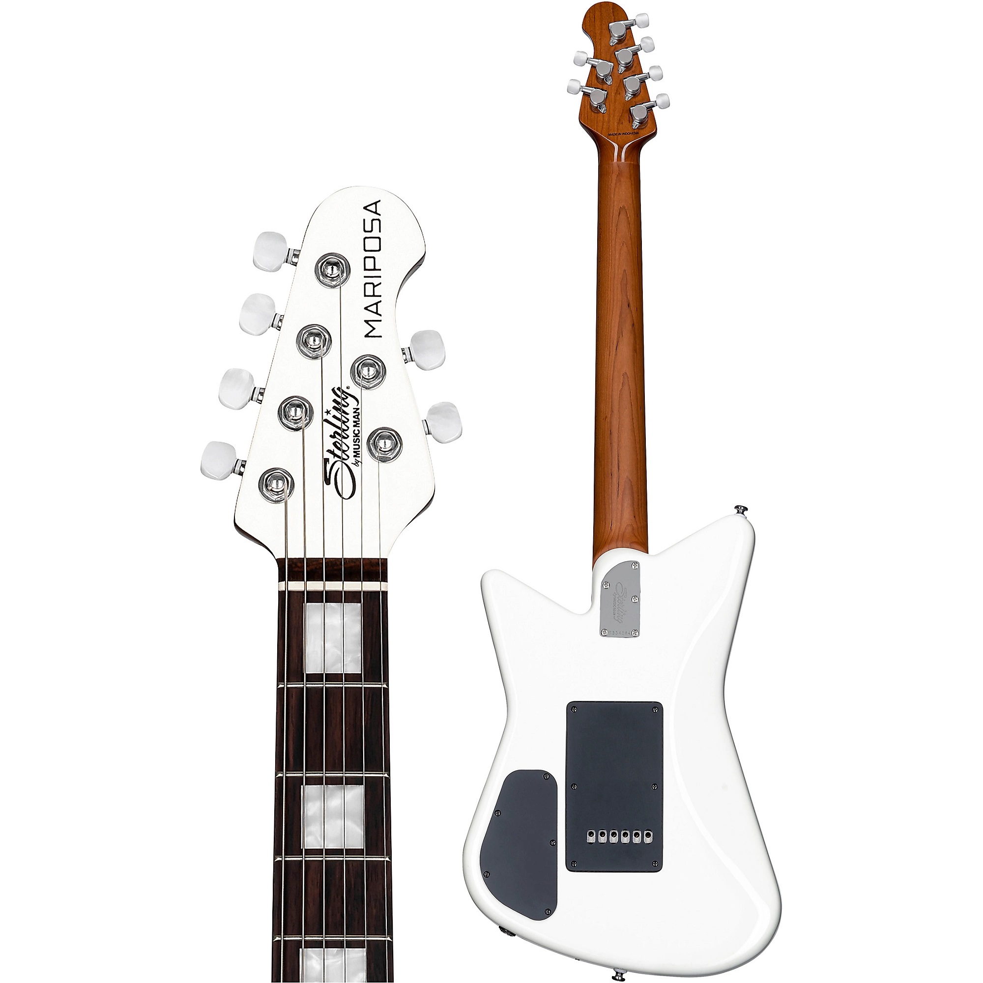 Sterling by Music Man Mariposa Electric Guitar Imperial White