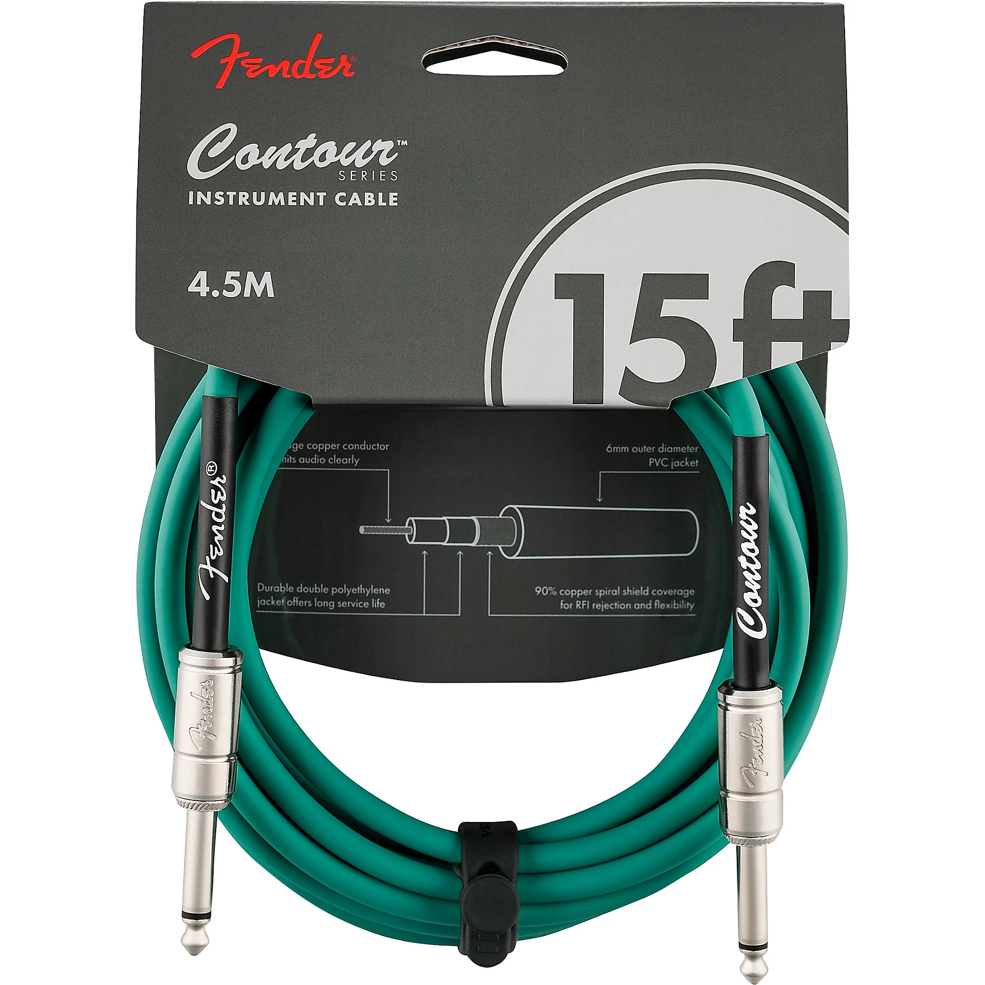 Fender Contour Series Instrument Cable 15 Feet