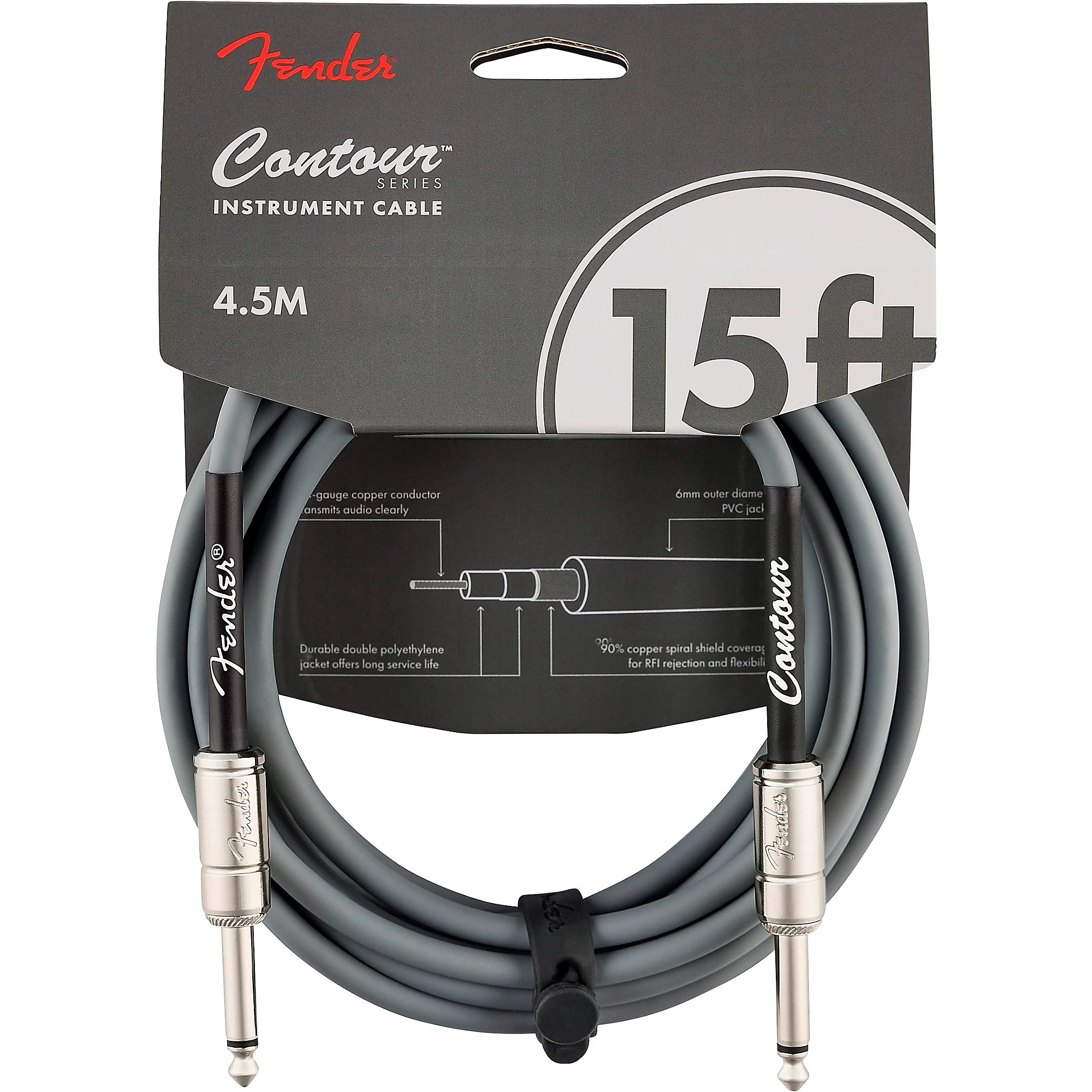 Fender Contour Series Instrument Cable 15 Feet