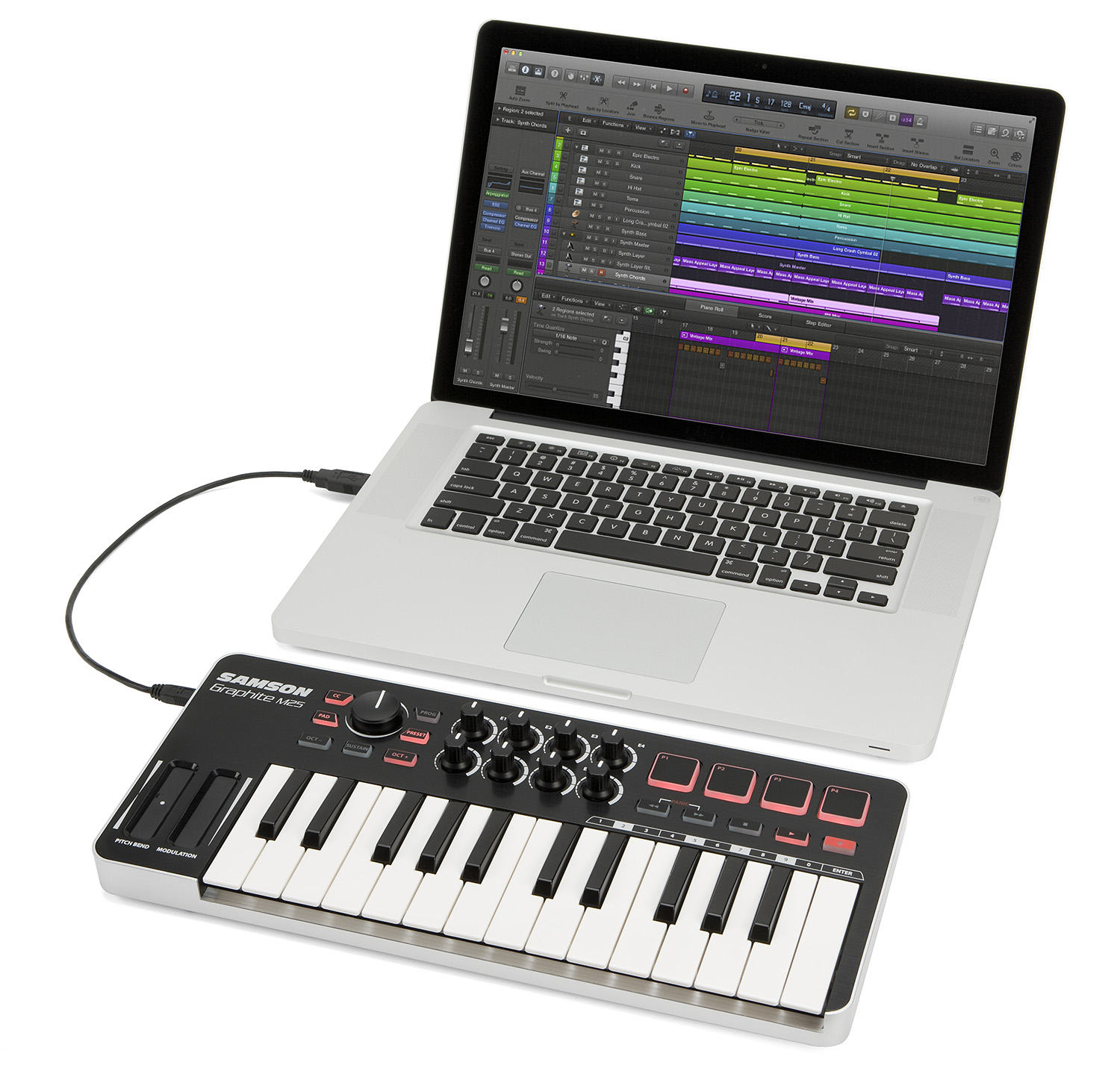Graphite M25 - Mini USB MIDI Controller