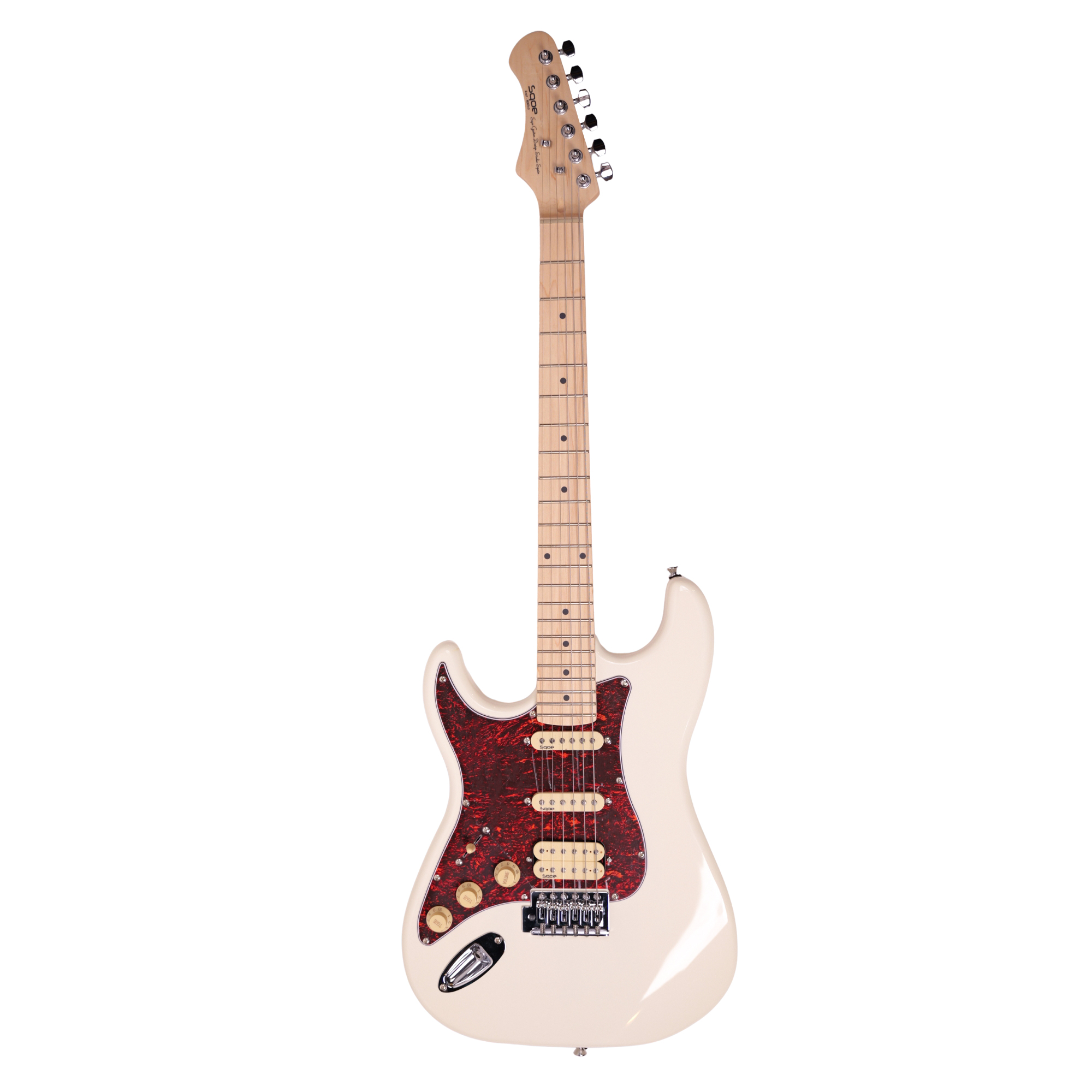 SQOE SEST250 Left handed Olympic White Electric Guitar HSS online in India at johnsmusicin at the lowest price Online price in India