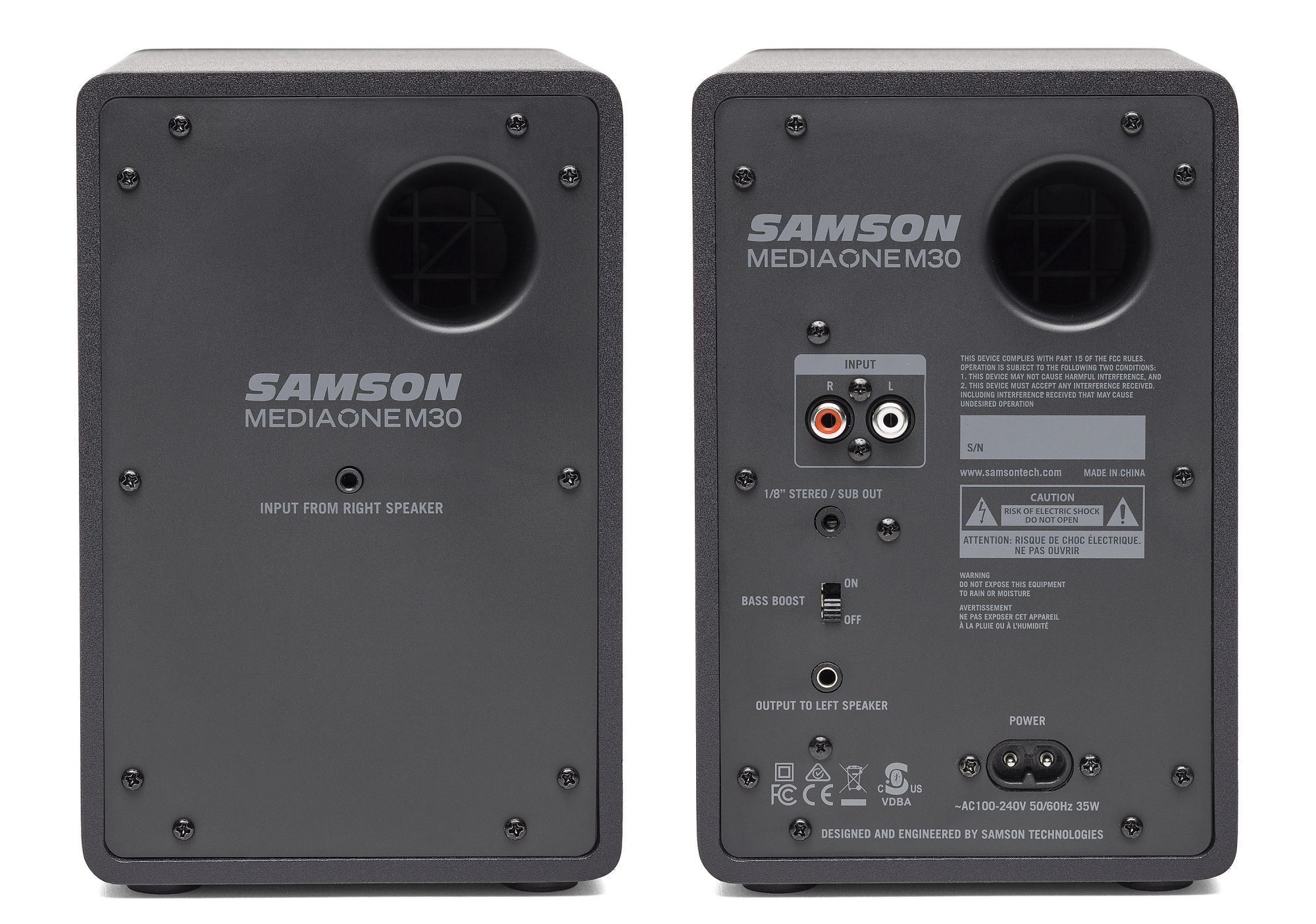 Samson Studio Monitor M30 3-Inch - Pair