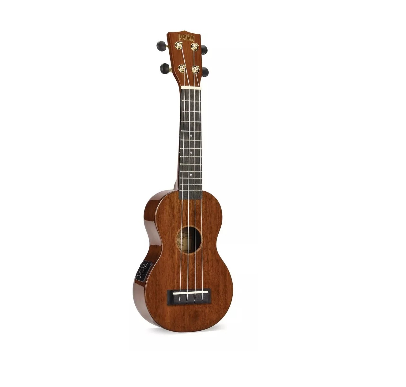 Mahalo Semi Acoustic Concert Ukulele Vintage Natural With Bag