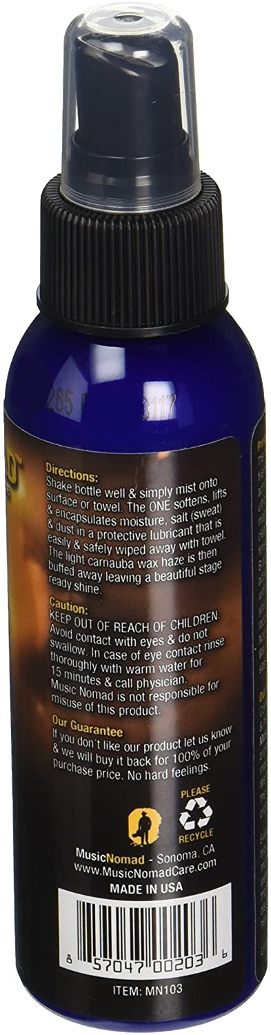 Music Nomad MN103 Guitar ONE All-in-1 Cleaner Polish and Wax 4 oz