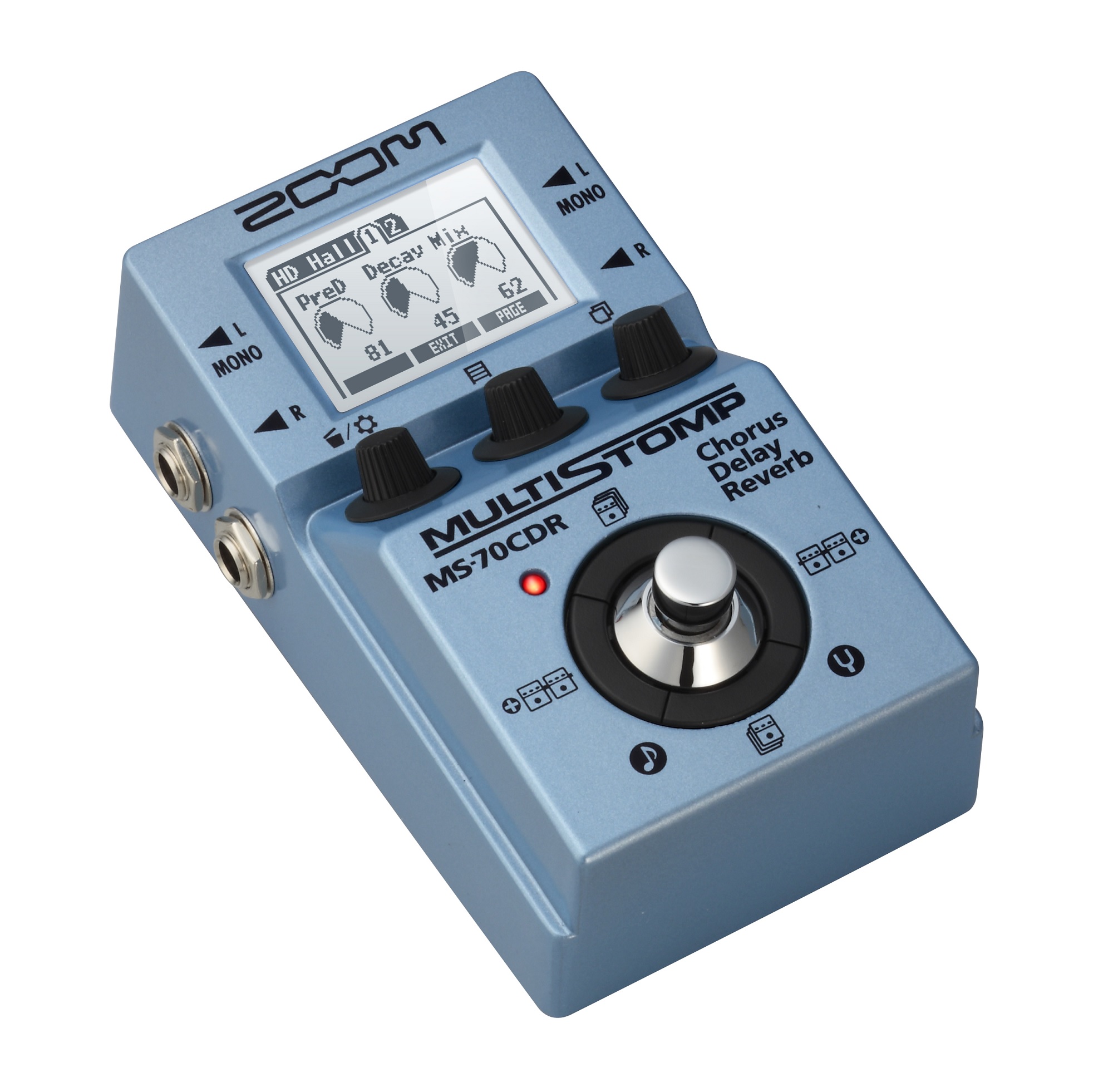 Zoom MS-70CDR MultiStomp Chorus Delay Reverb Pedal