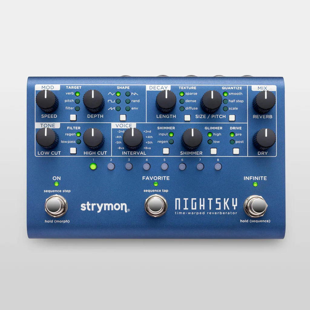 Strymon Nightsky Time Warped Reverberator Pedal online in India at johnsmusicin at the lowest price Online price in India