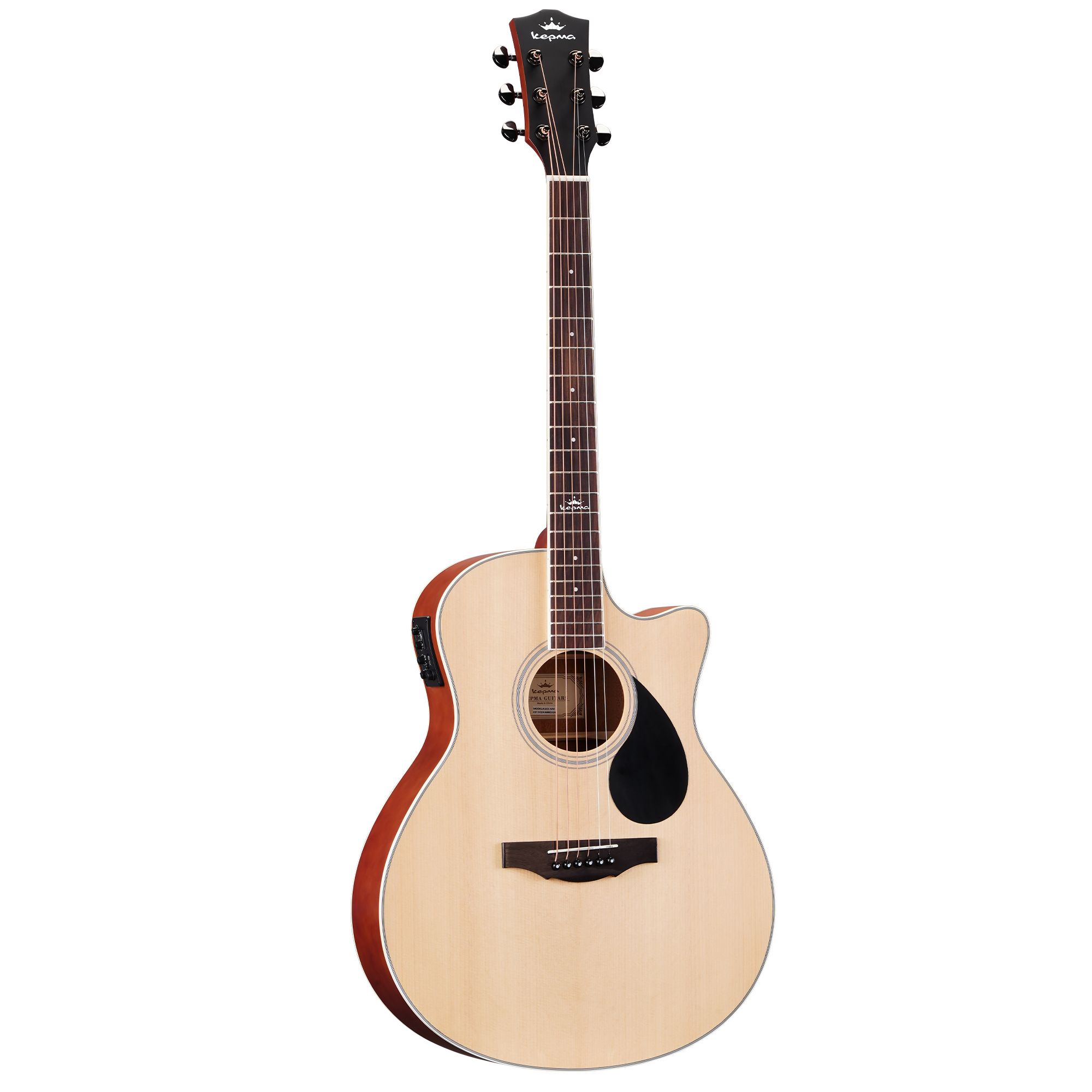 Kepma A1ce Natural Matt Semi Acoustic Guitar