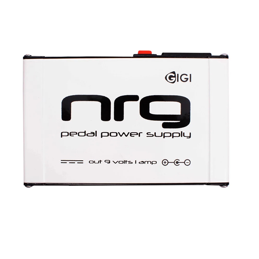 NRG Pedal Power Supply  9volts 1amp Center -ve Silver